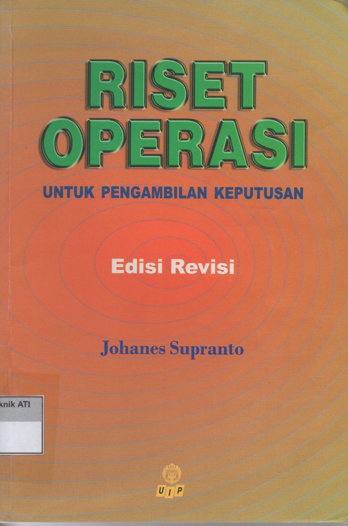 Riset Operasi Untuk Pengambilan Keputusan