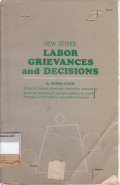 New Series Labor Grievances and Desicions