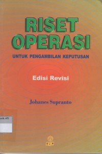 Image of Riset Operasi Untuk Pengambilan Keputusan