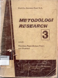 Image of Metodologi Research