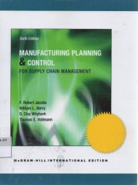 Image of Manufacturing Planning & Control: for supply chain management