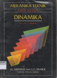 Image of MEKANIKA TEKNIK: DINAMIKA JILID 1 VERSI S1