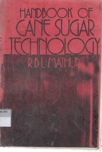 Image of HANDBOOK OF CANE SUGAR TECHNOLOGY
