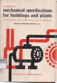 Image of Handbook of Mechanical Specifications for Buildings and Plants