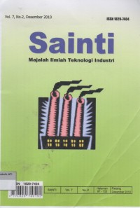 Image of SAINTI: MAJLAH ILMIAH TEKNOLOGI INDUSTRI