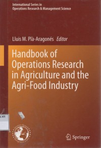 Image of Handbook of operations research in agriculture and the agri-food industry